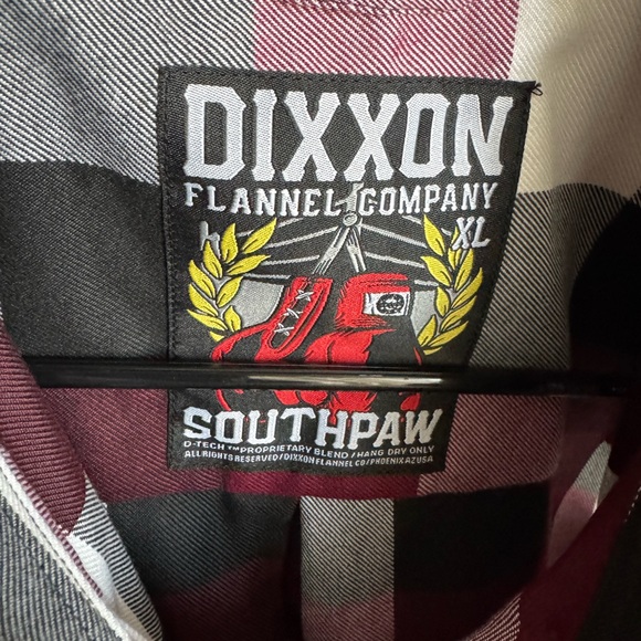 DIXXON MENS FLANNEL SHIRT - Picture 3 of 3